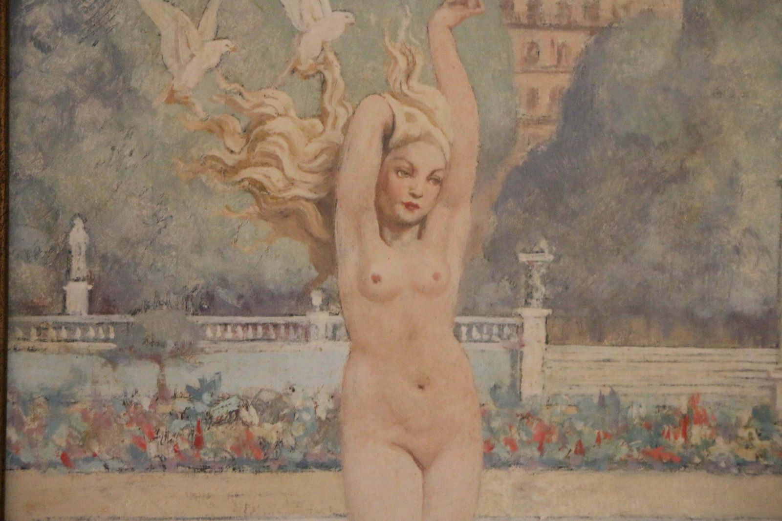 Raphael Delorme (1885 1962) , « Venus With Doves » photo vinterior
