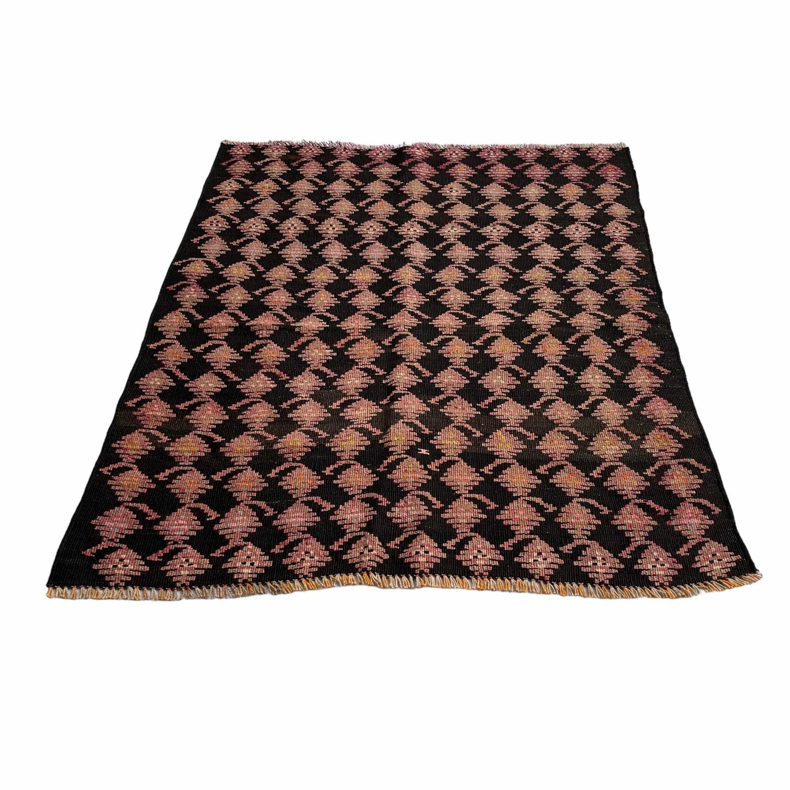 Traditional Turkish Kilim Rug ,Vintage Anatolian Turkish Kelim 113x95 Cm photo Textiles