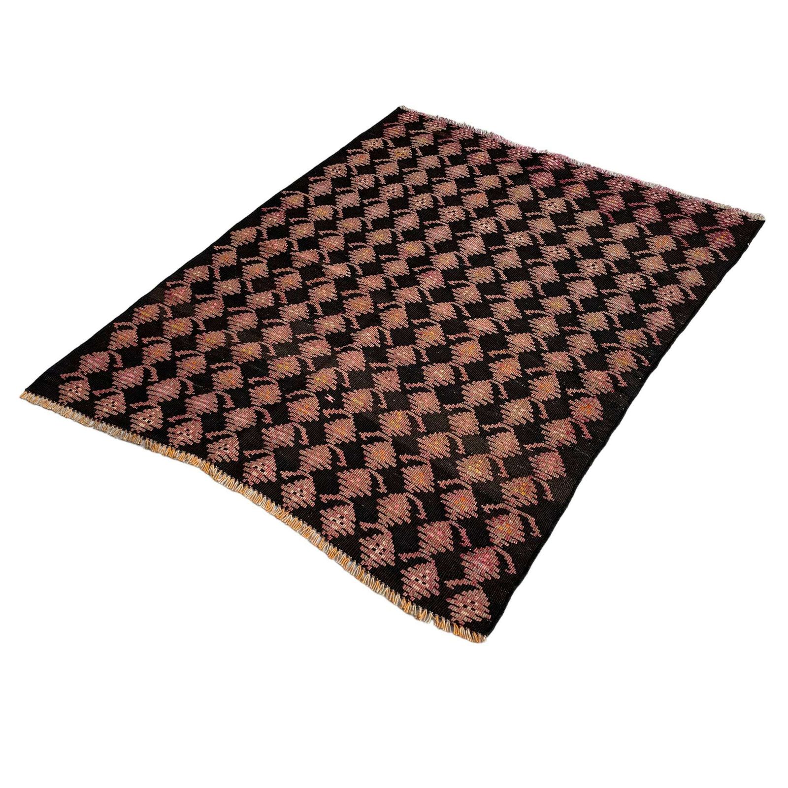 photo furniture Traditioneel Turks Kilim Vloerkleed, Vintage Anatolisch Turks Kelim 113 X 95 Cm