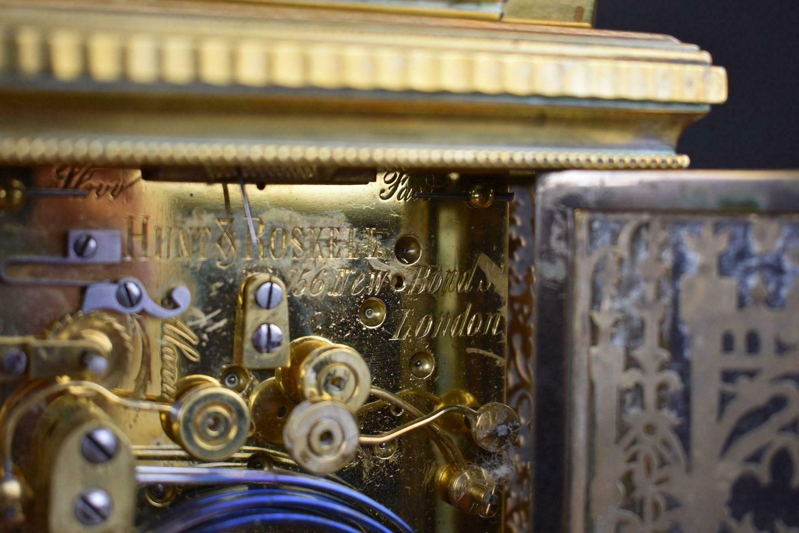 photo furniture 19th Century French Grand Sonnerie Carriage Clock, Hunt & Roskell