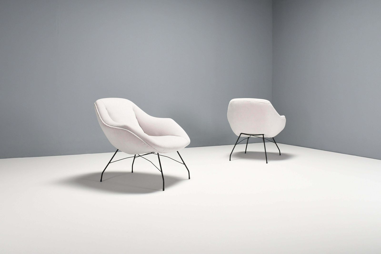 Pair Of "Concha" Armchairs By Carlo Hauner & Martin Eisler, Brasil, 1955 photo Furniture