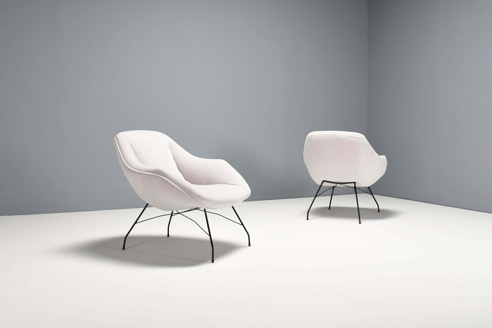 Pair Of "Concha" Armchairs By Carlo Hauner & Martin Eisler, Brasil, 1955 photo vinterior