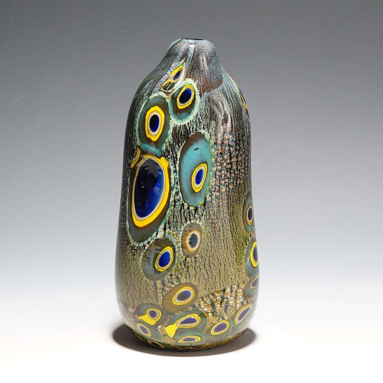Large Art Glass Vase 'Yokohama' By Aldo Nason Murano photo furniture