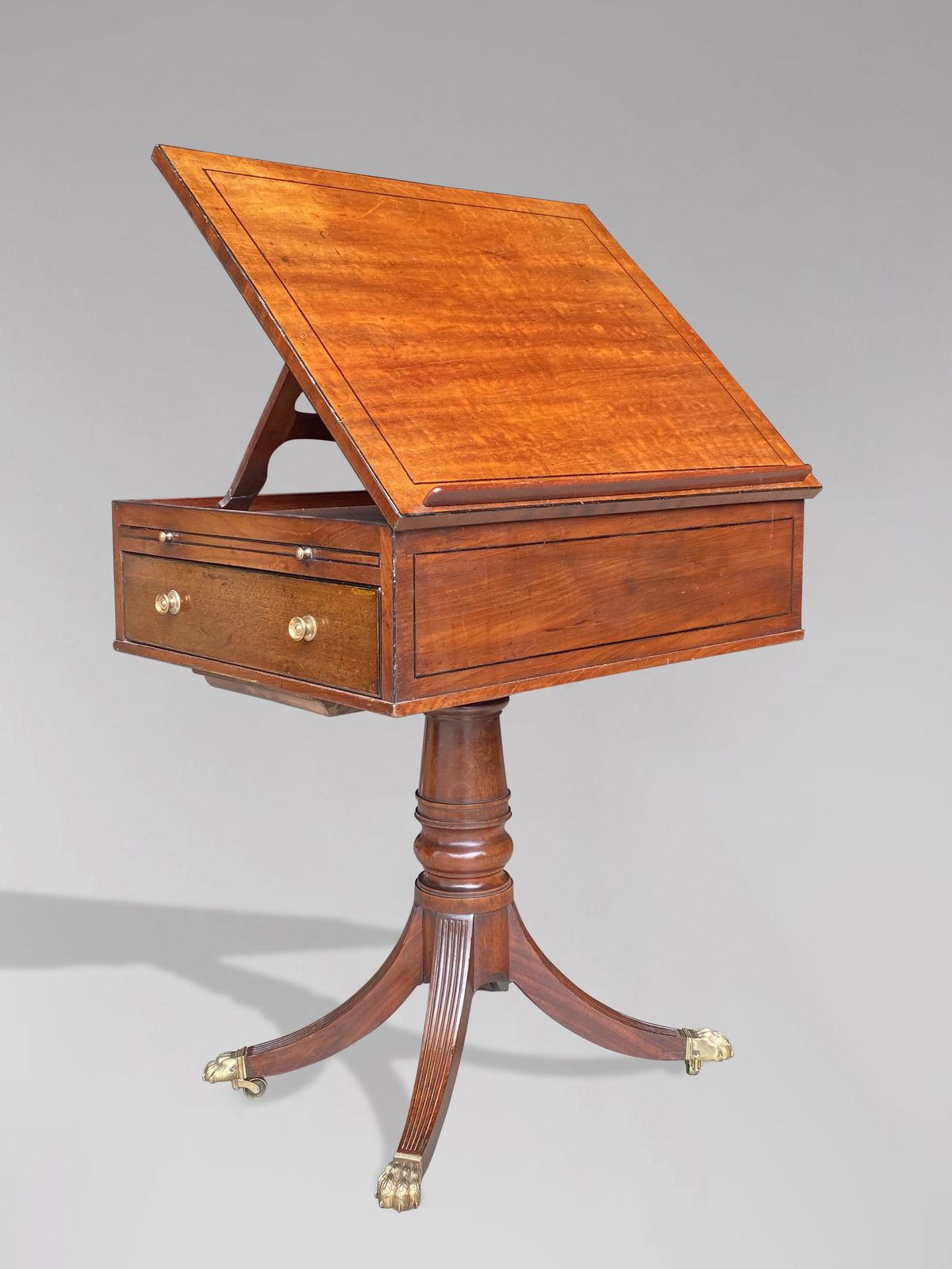19th Century George III Period Mahogany Reading Table photo for sale