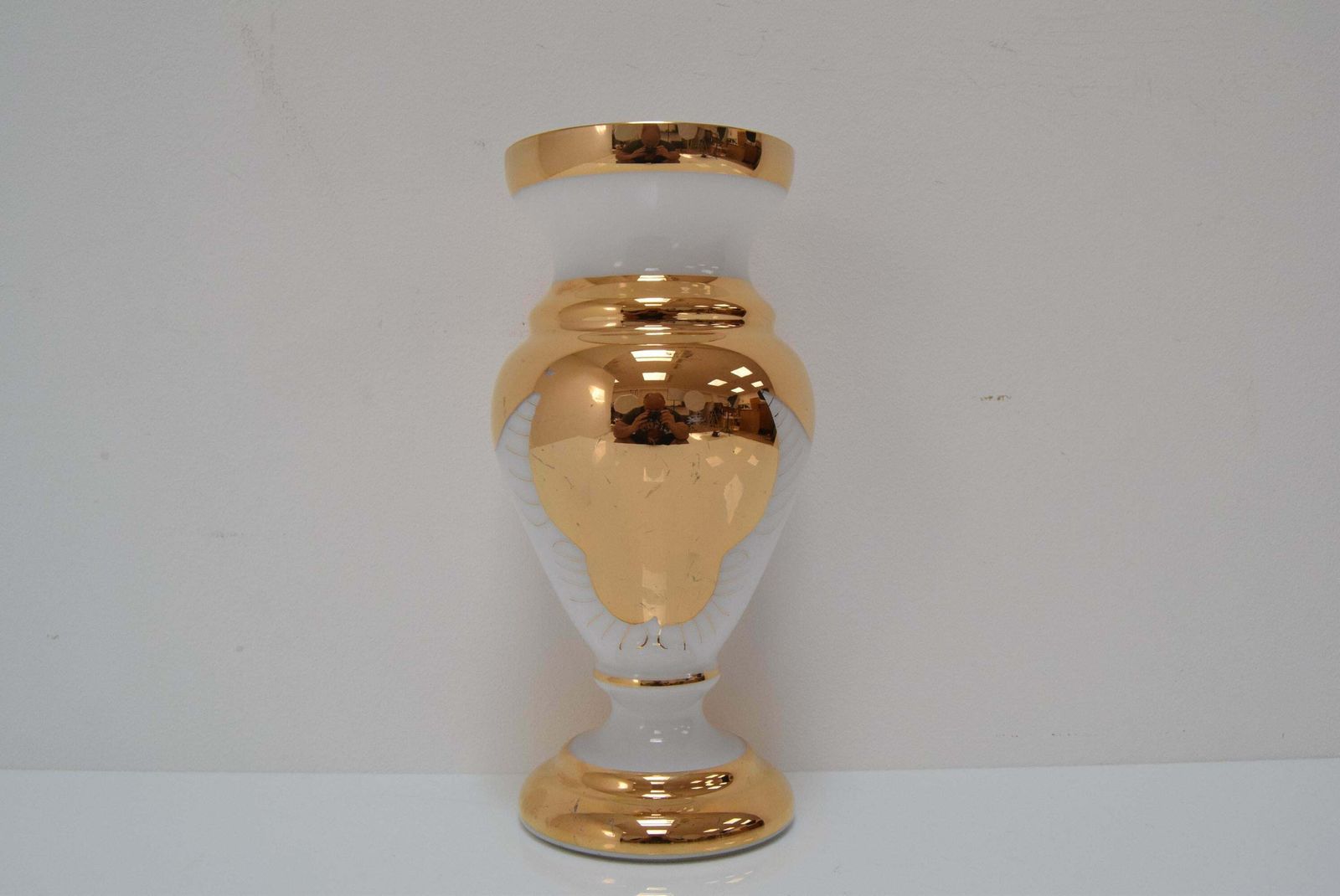 photo vinterior Art Glass Vase, Glasswork Novy Bor, 1960's.