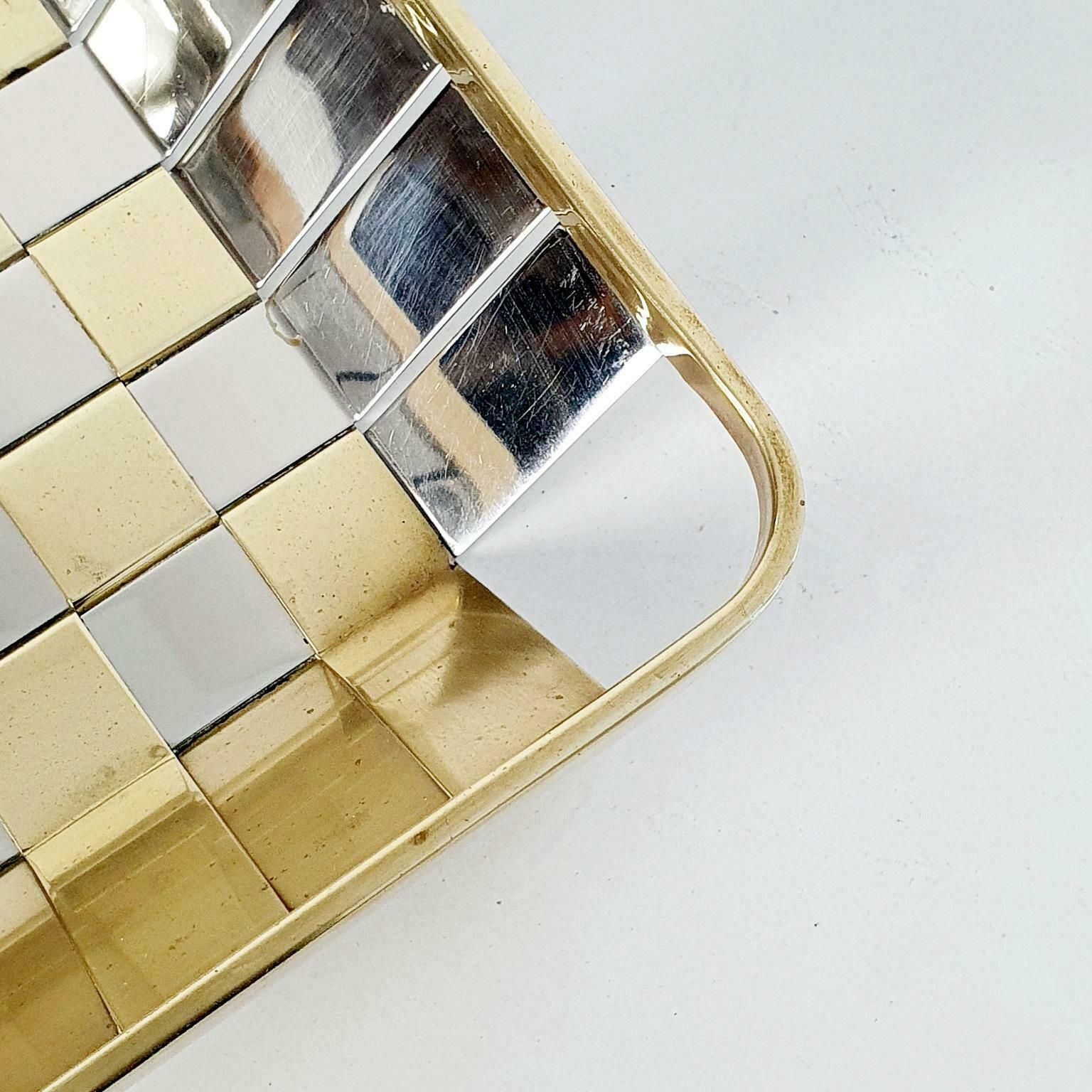 Italian Metal Basket 1970s, Vintage photo vinterior