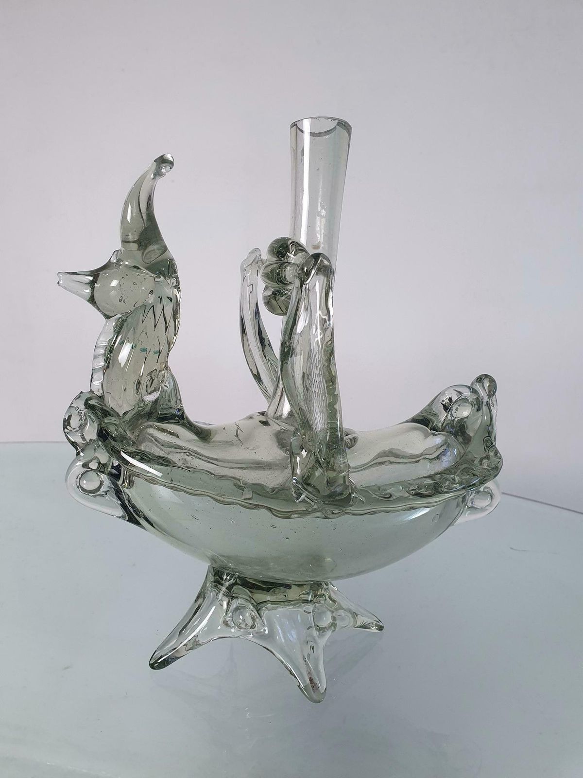 1940's Murano Animal Glass Vase Italy photo furniture
