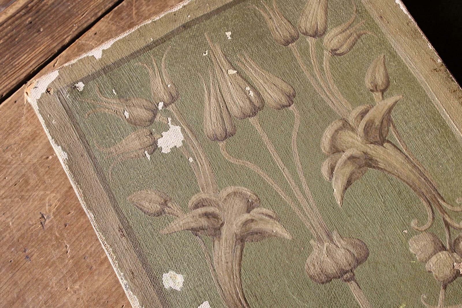 photo vintage Early 20th C Painted Frieze, Manner Of Albert Hayes, South Ken System London
