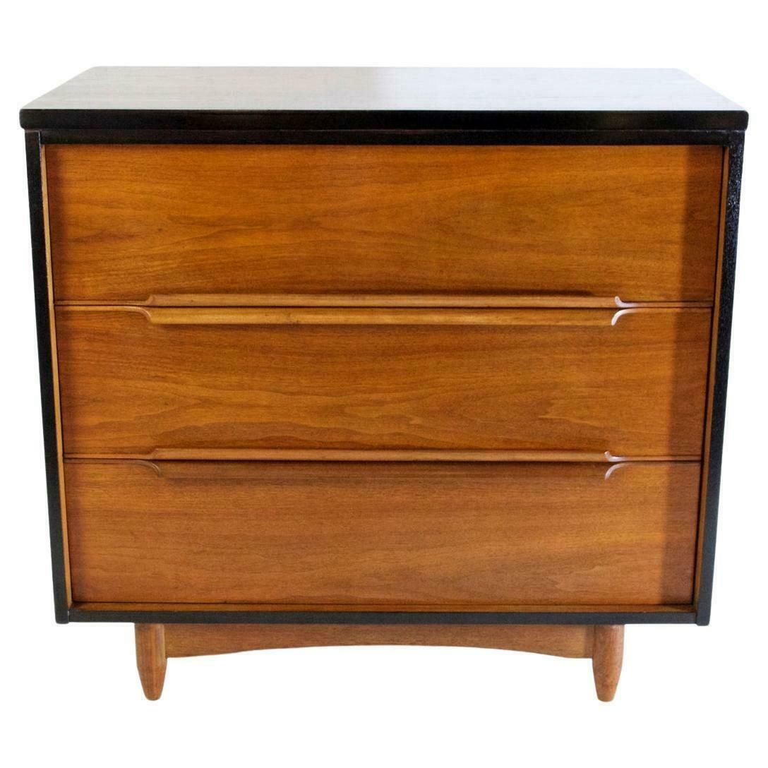 Mid Century Hardwood Chest Of Drawers Italy