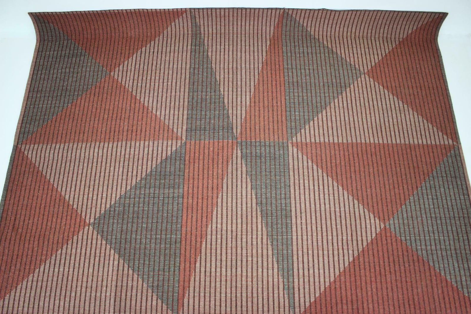 Xl Mid Century Bouclé Abstract Design Geometric Rug / Carpet, 1950s photo furniture