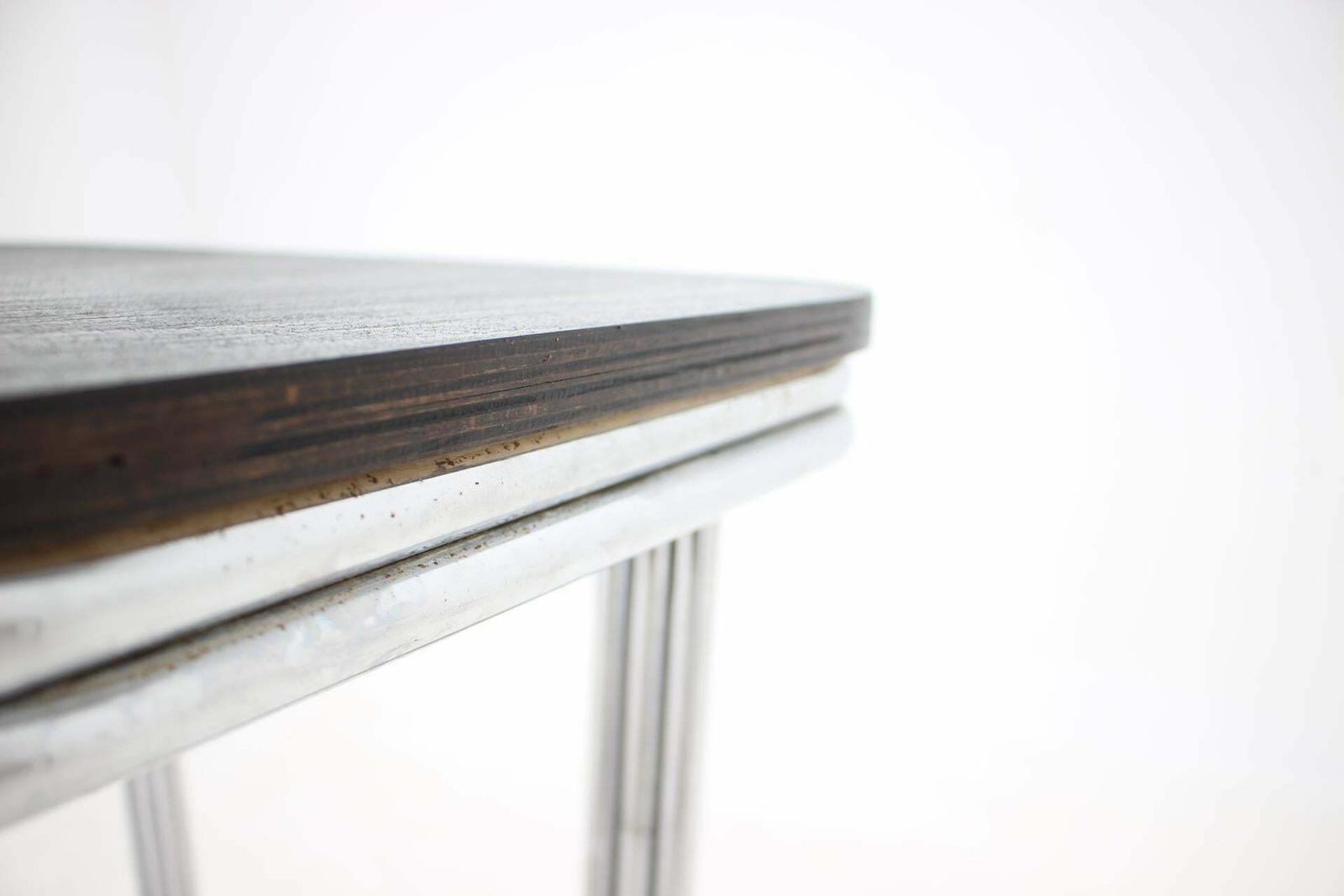 Bauhaus Art Deco Tubular Steel Chrom Table   1930s photo Furniture