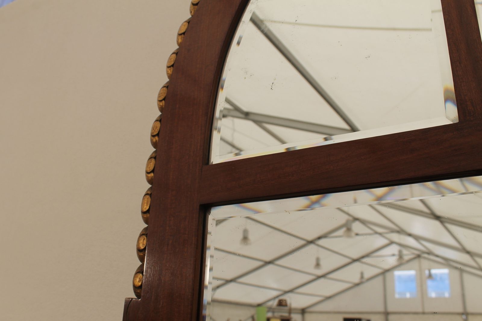 photo for sale Viennese Secession Huge Mahogany Hall Mirror, 1910