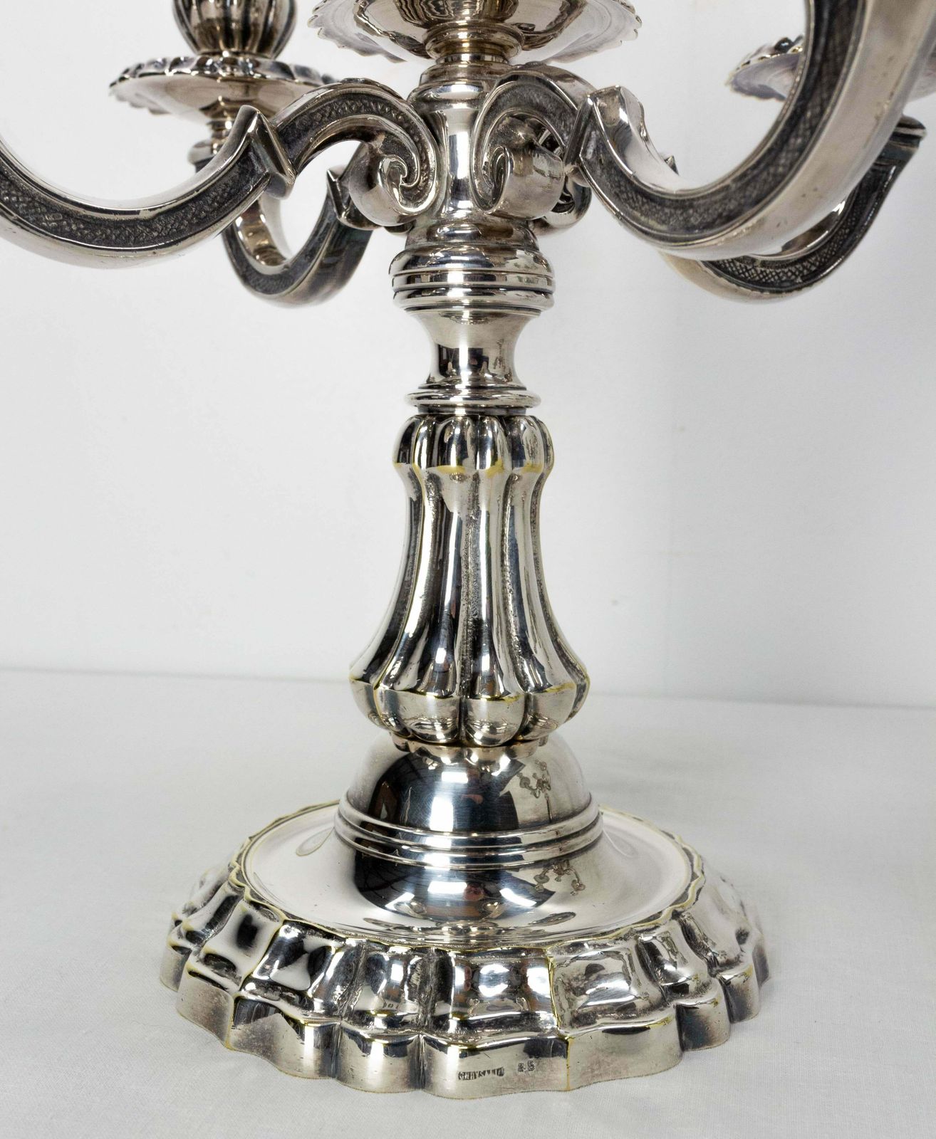 Pair Of Bronze Candleholders Louis XV Style, French, Late 19th Century photo vinterior