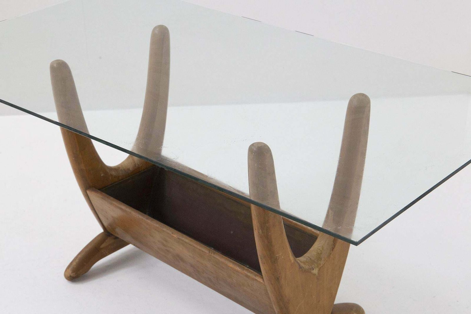 Adrian Pearsall Wood And Glass Coffee Table photo vinterior