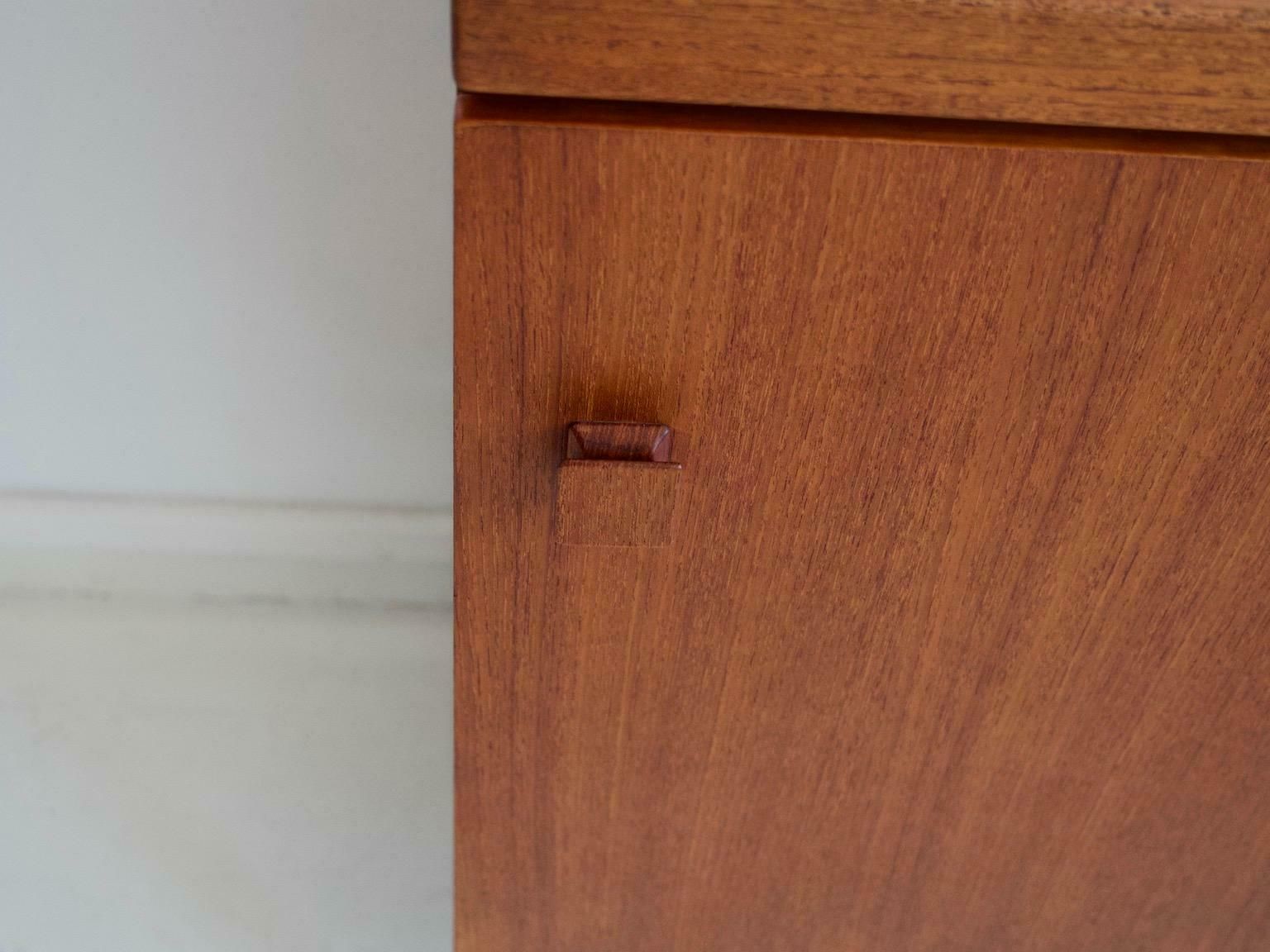 Mid 20th Century Modern Teak Sideboard With Brass Details photo buy