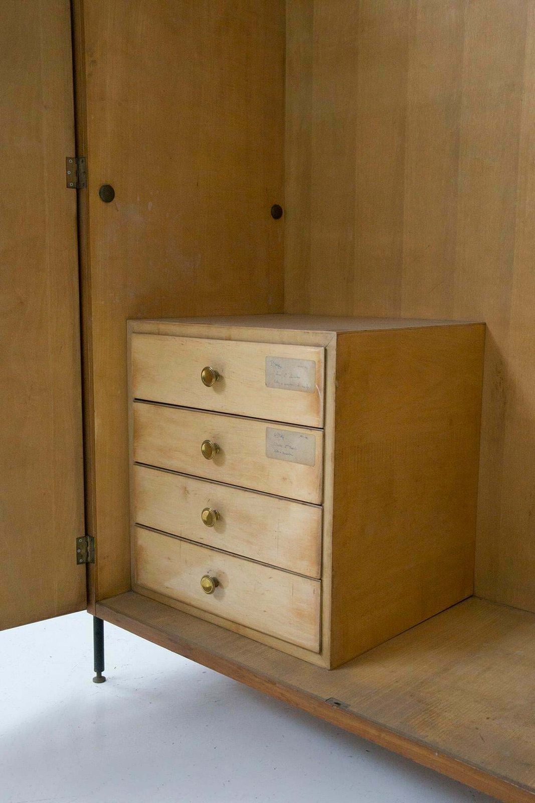 photo for sale Small Italian Bedroom Wardrobe In Wood And Iron