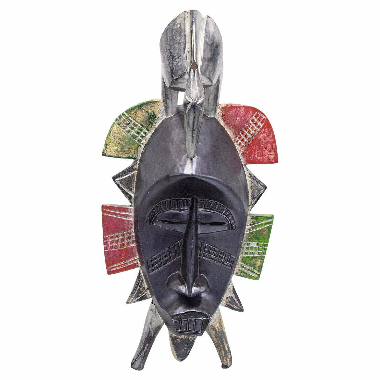 African Futurist Black Tribal Mask By Bomber Bax