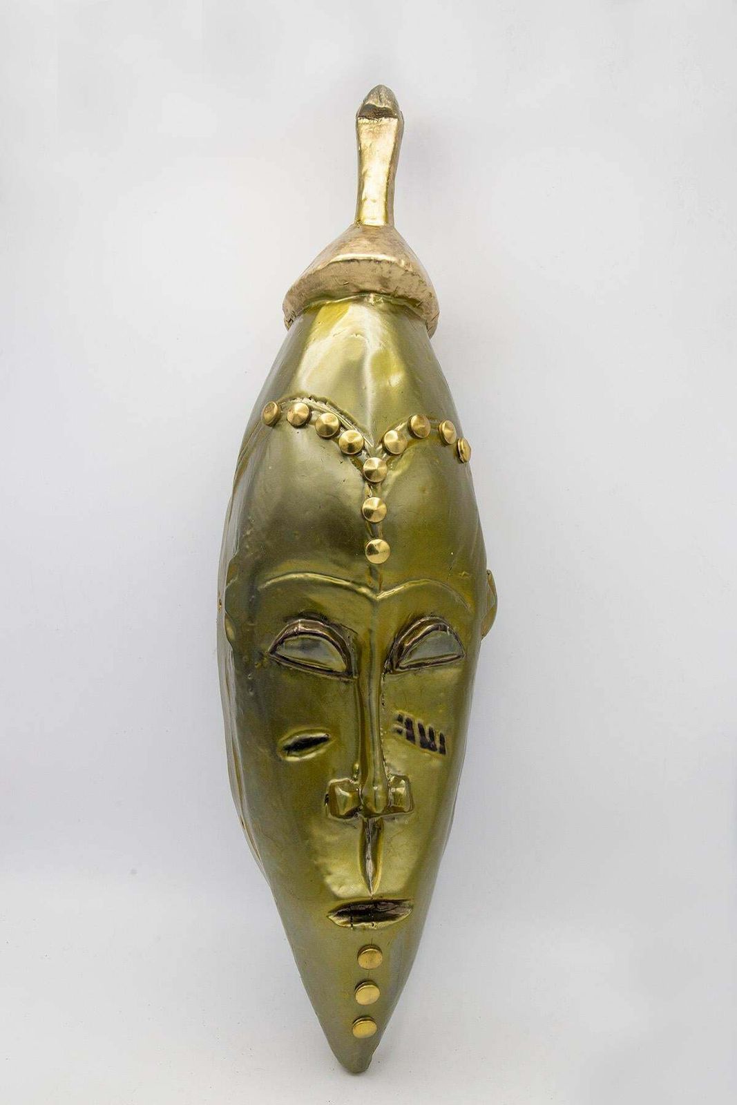 African Futurist Gold Mask Created By Bomber Bax photo Art