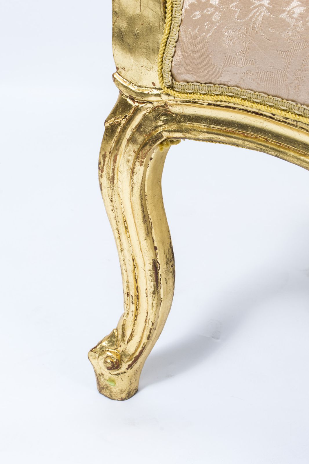 1650.0 Vintage  Pair Louis XV Revival French Gilded Armchairs 20th C photo