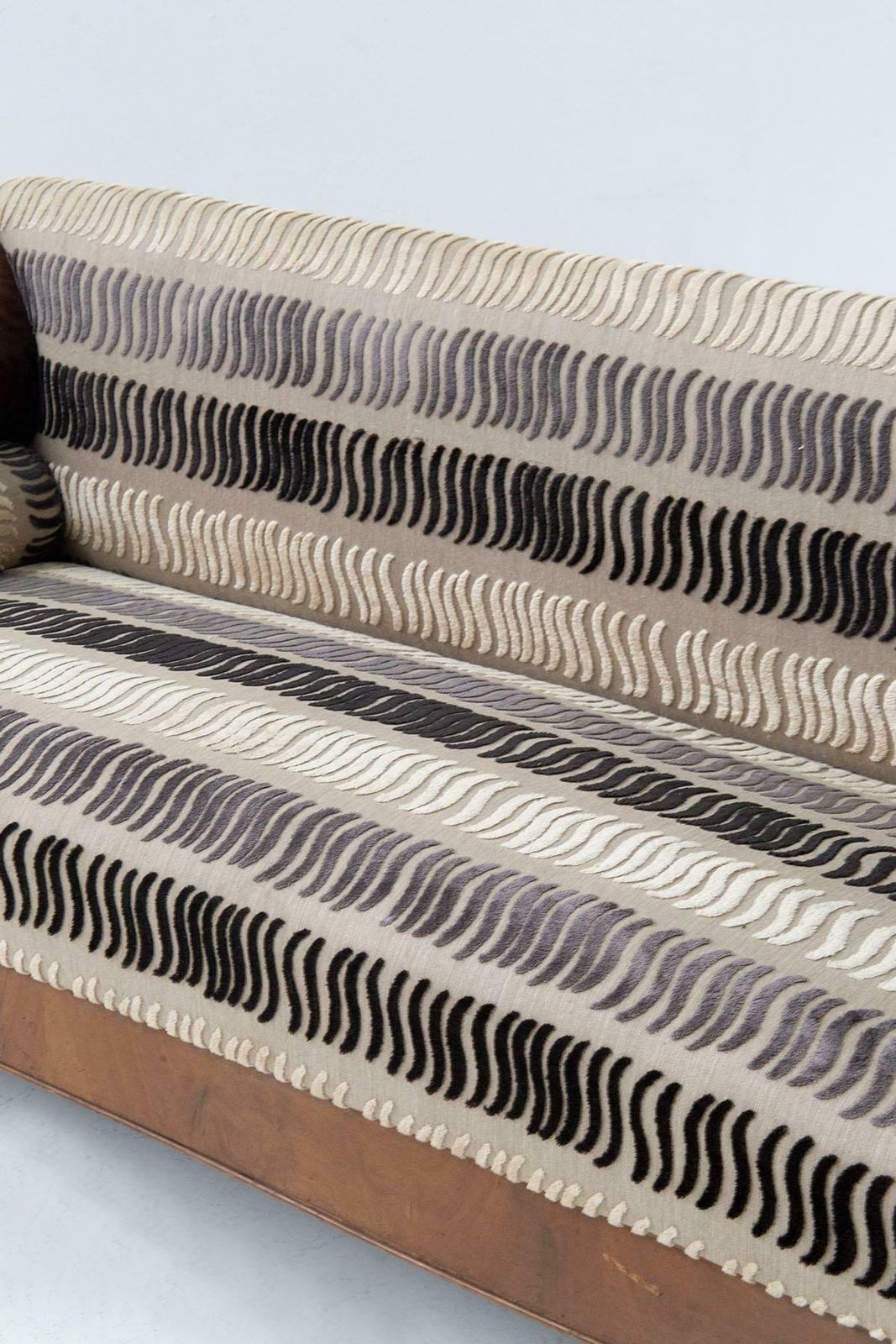 photo buy Antique Biedermeier Sofa Made Of Velvet Fabric And Carved Wood