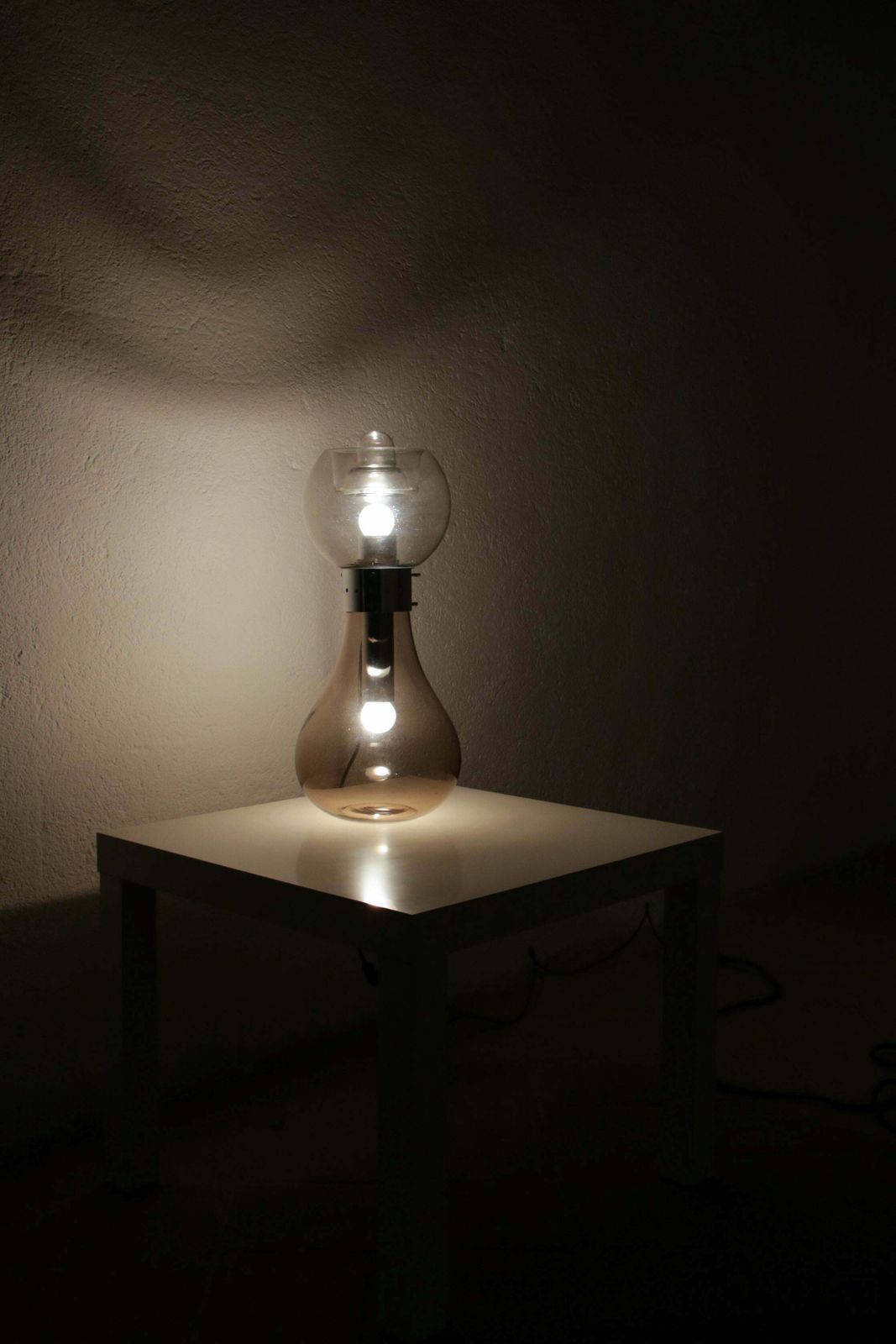 Italian Space Age Iconic Table Lamp "Birillo" By Carlo Nason Per Mazzega, 1960s photo vinterior