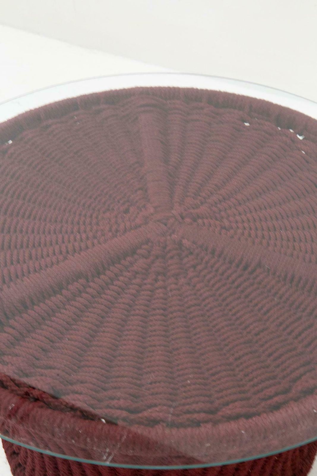 Rare Coffee Table By Marzio Cecchi For Hotel Lake Garda In Rope And Glass photo Furniture