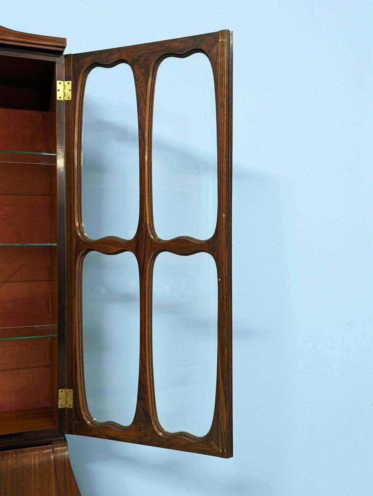 13337.0 Pair Of Trumeau Bookcases In Mahogany Designed By Paolo Buffa, 1950s photo