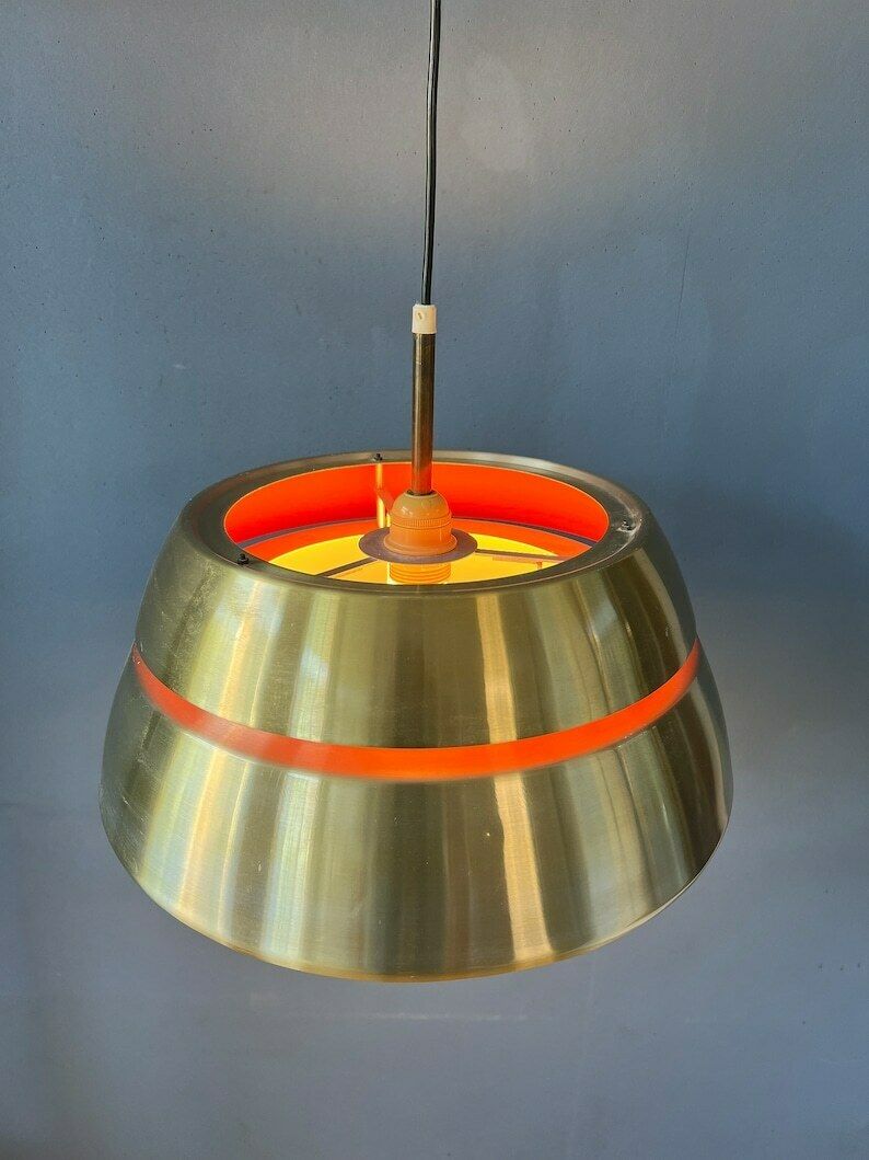 Mid Century Hanglamp Van Lakro Amstelveen | Space Age Hanglamp photo Verlichting