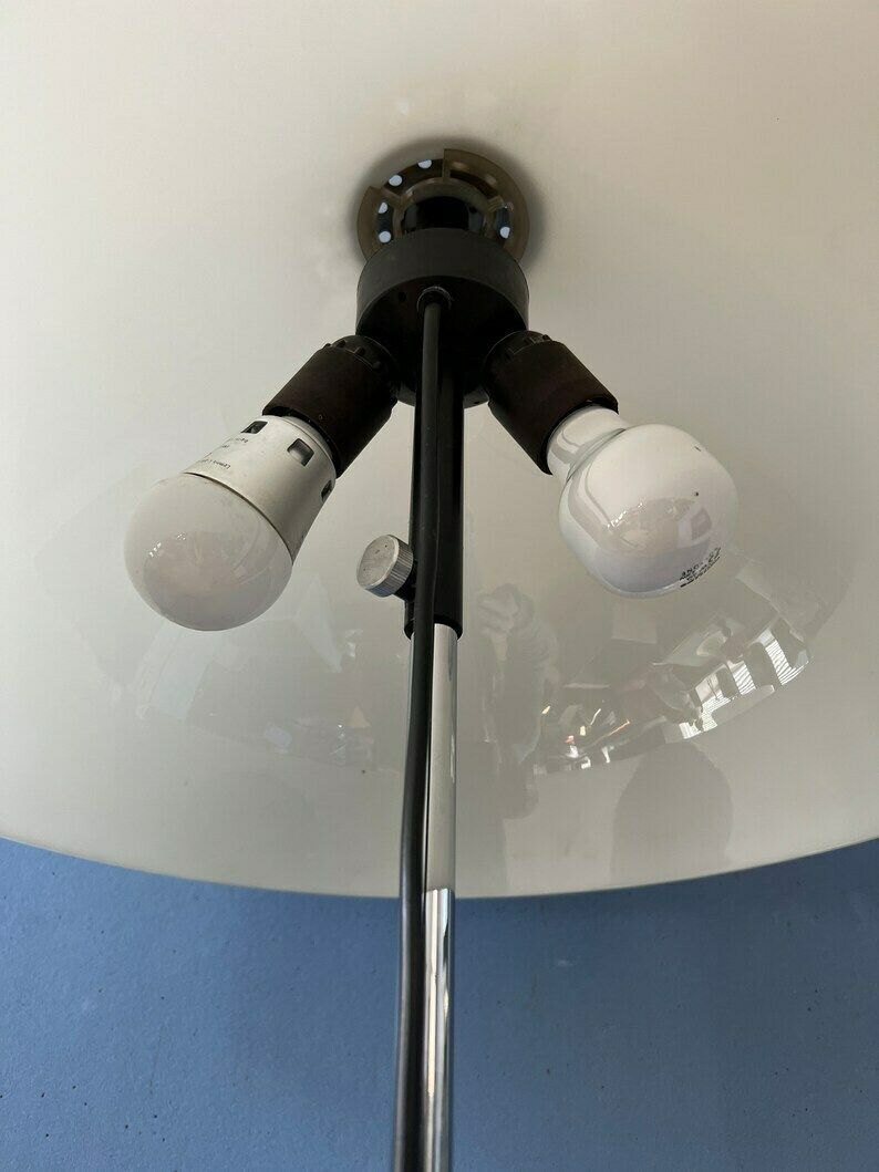 Vintage Dijkstra Mushroom Floor Lamp With White Acrylic Glass Shade photo vintage
