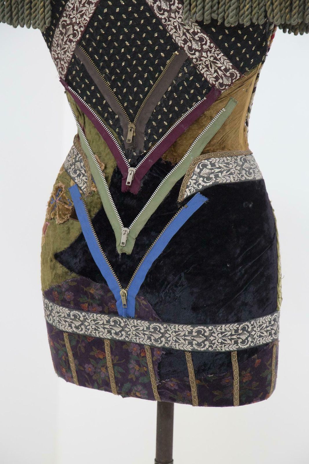 photo vinterior Susanna Hardage Mannequin With Textile Assemblage, Coins And Costume Jewellery