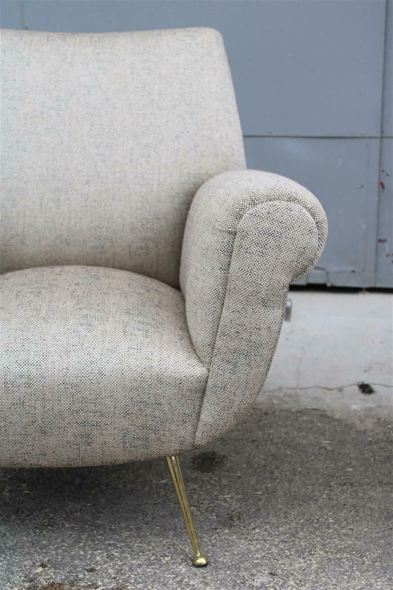 Pair Mid Century Italian Design Armchairs Gigi Radice For Minotti 1950s photo vintage