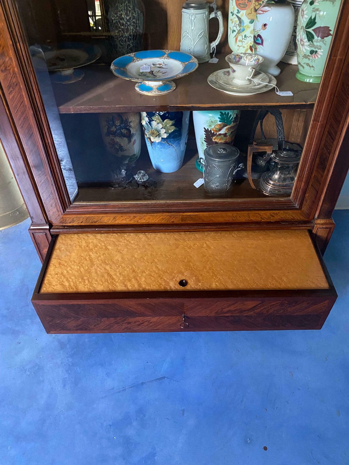 photo for sale Antique French Showcase Bookcase Louise Philippe, 1850s
