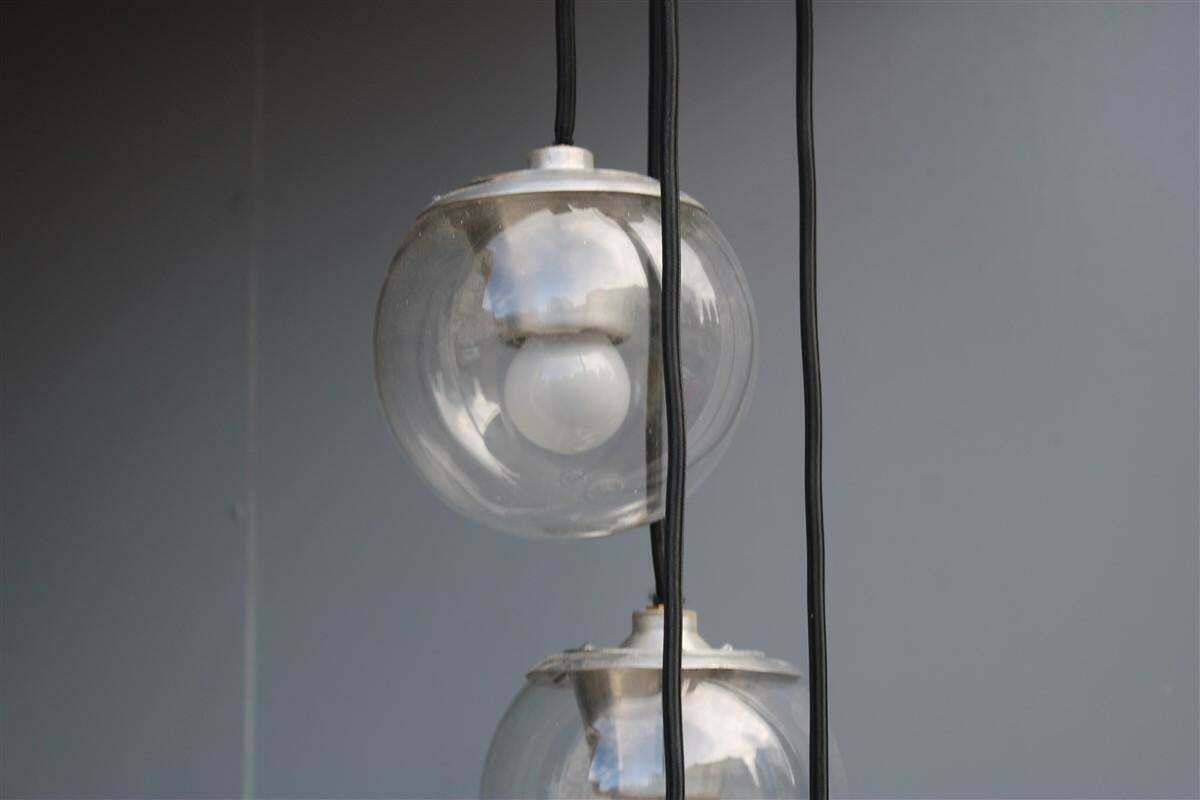 Gino Sarfatti Arteluce Ceiling Lamp 1965 Model 2095 Balls Glass Aluminium photo 6935.0