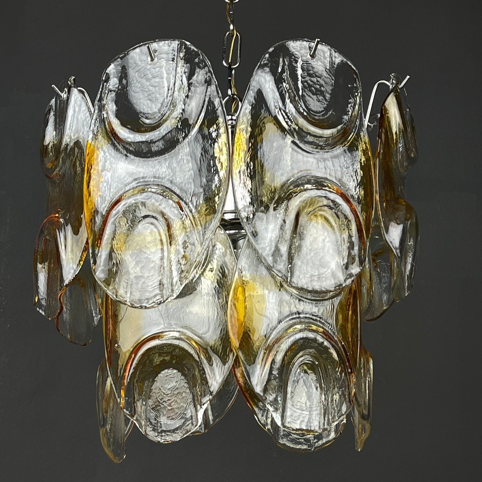 photo for sale Murano Chandelier By Mazzega Italy 1960s