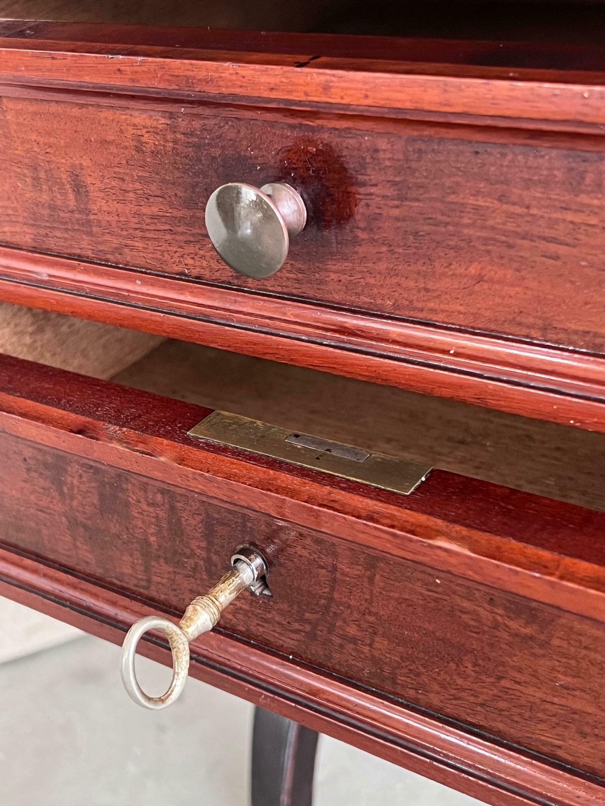 photo furniture Antique Louis XV French For Drawers Nightstands With Lock, Set Of 2