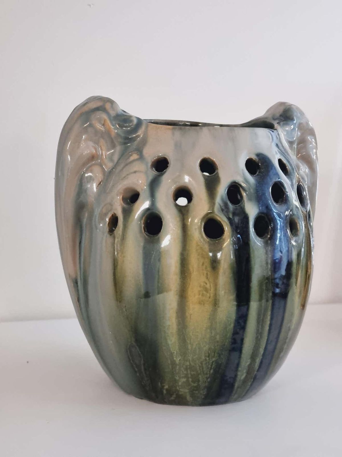 Michael Andersen & Son (Ma&S), Rare Ceramic Vase, Jugend Early 20th C, Denmark photo vintage