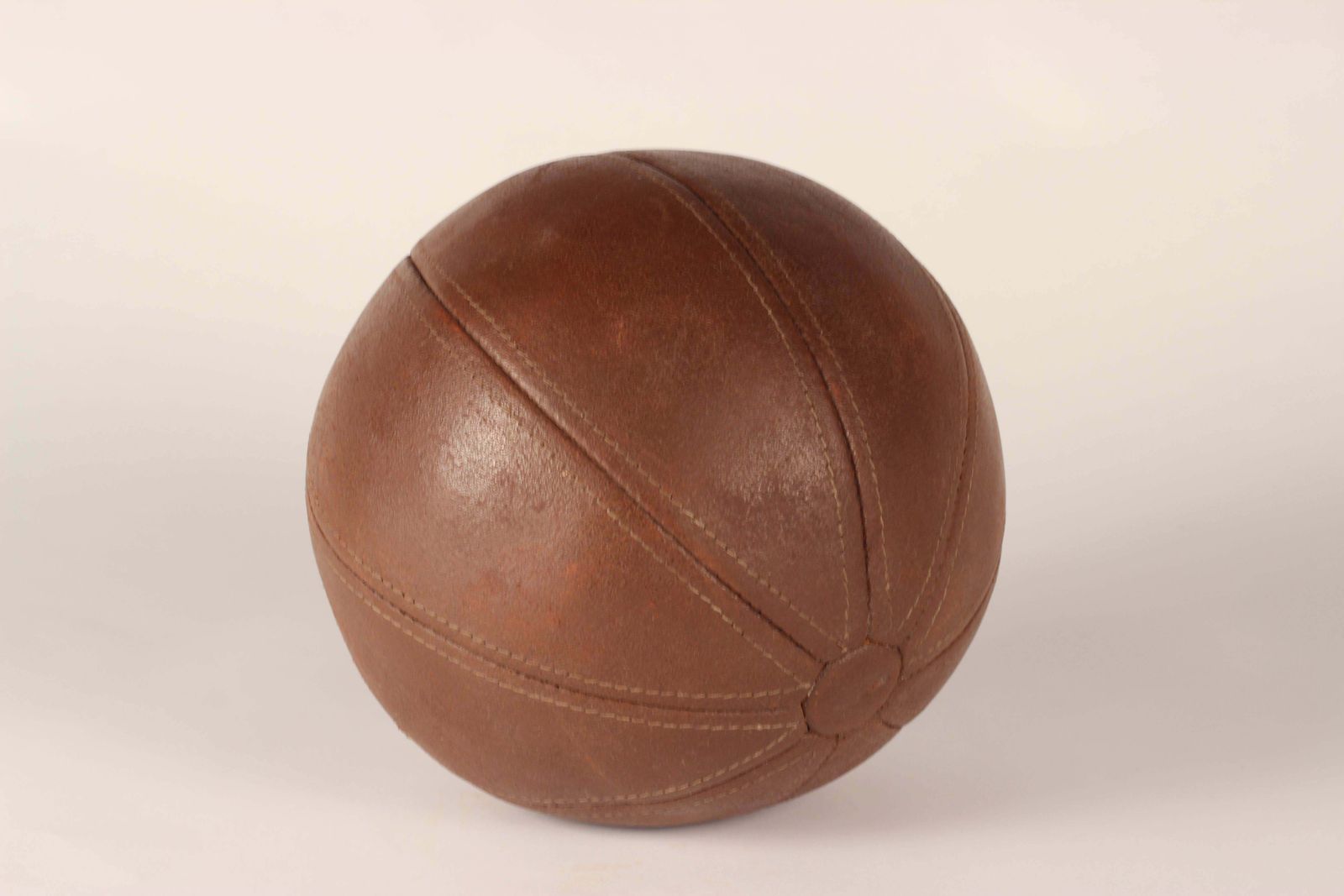 Mid Century Modern Leather Medicine Ball Perfect For Your Gymnasium photo furniture