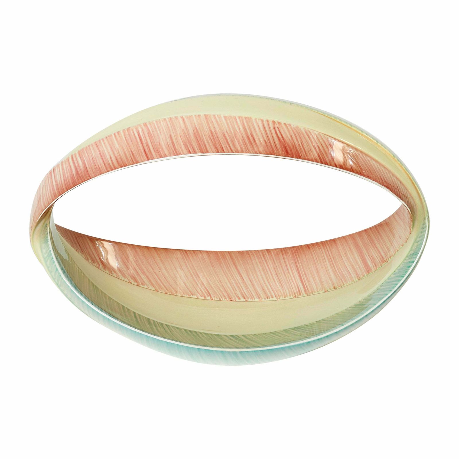 Coupe de présentation en céramique émaillée Vi.Bi. Torino, 1960