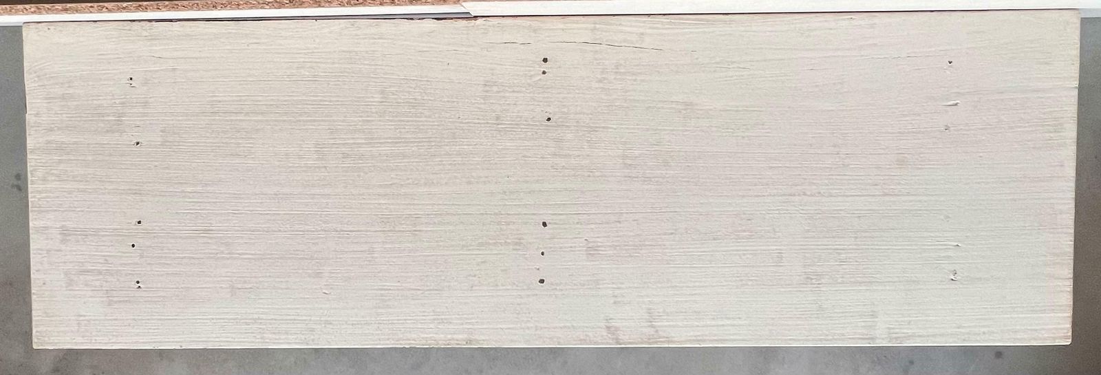 photo for sale Grande table console ou de milieu, peinte en blanc, pieds en lyre, XIXe siècle