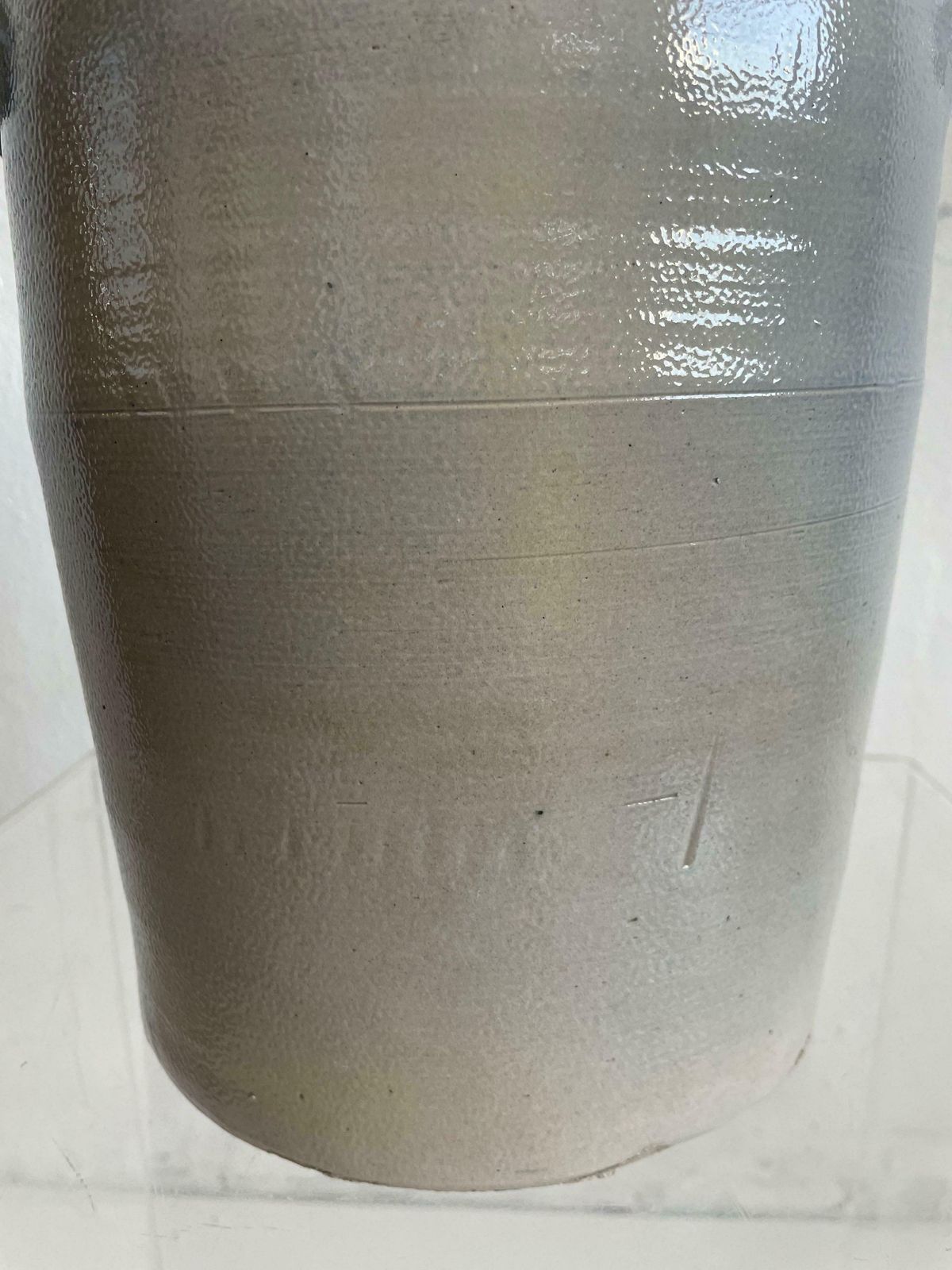 Vintage Mid Century Glazed Stoneware Pottery Jar Jug Vase Vessel Wabi Sabi photo 512.0