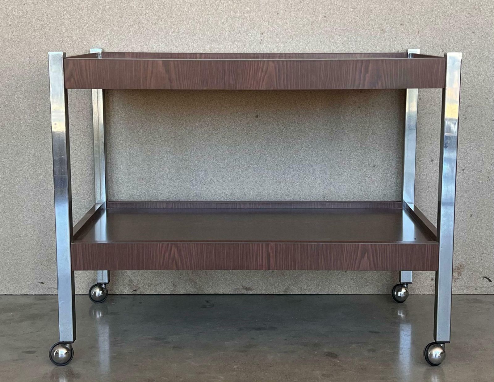 Italian Mid Century Modern Rolling Bar/Serving Cart photo Furniture