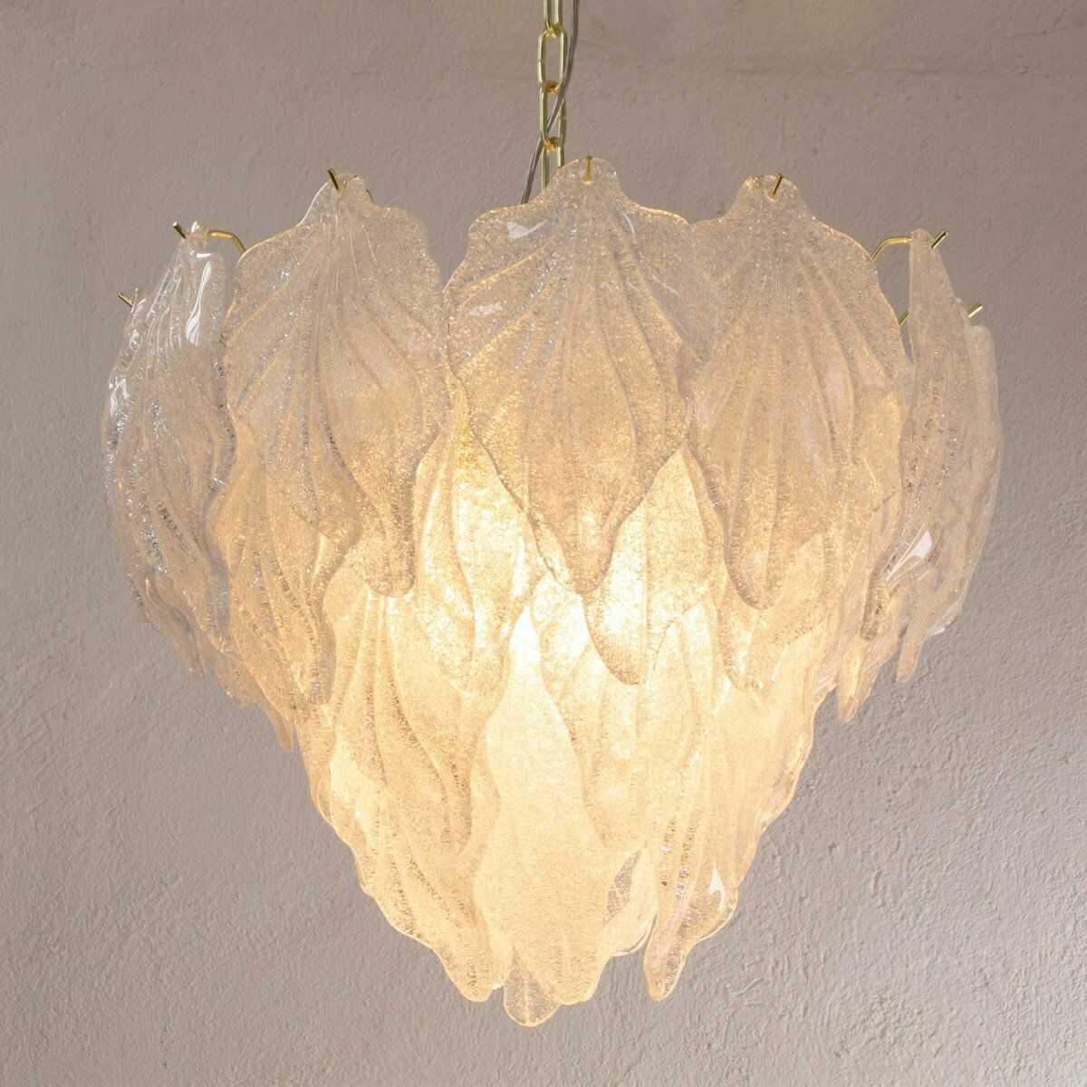Suspension Chandelier In Murano Glass Color Crystal, Italy, 90s photo vinterior