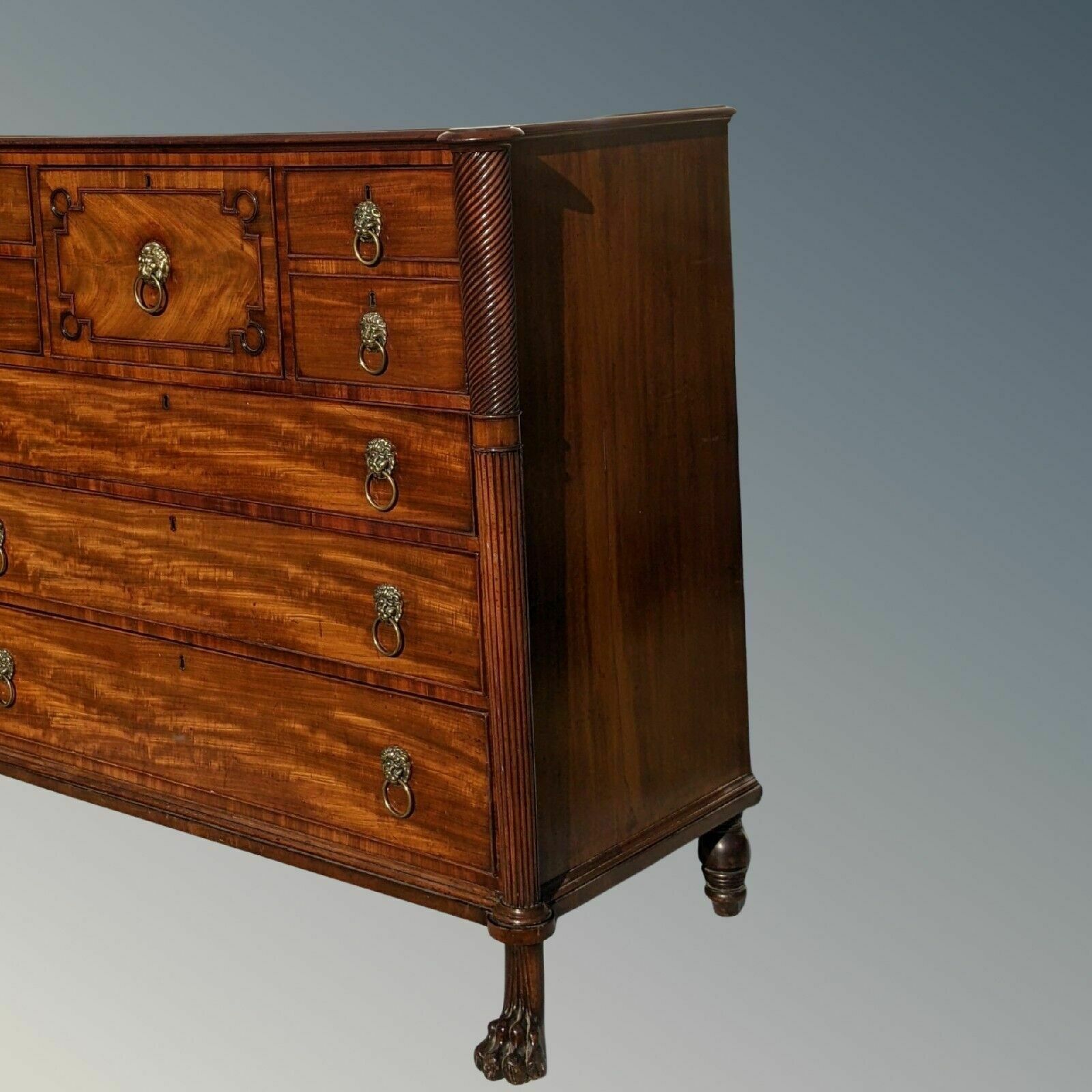 Superb Regency Mahogany Chest Of Drawers photo Furniture