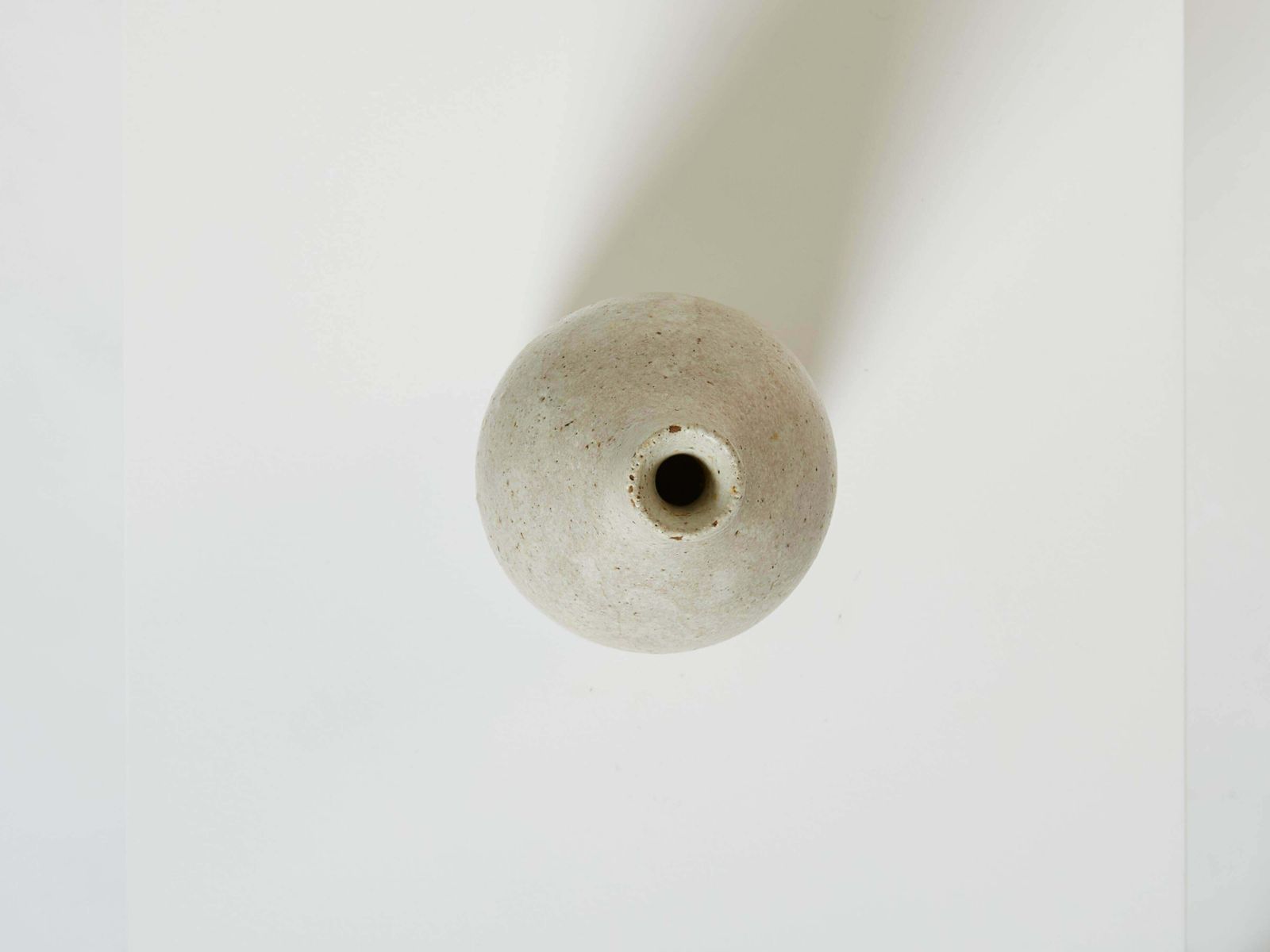 photo for sale Vase en grès émaillé Bruno Gambone, greige brun, 1970