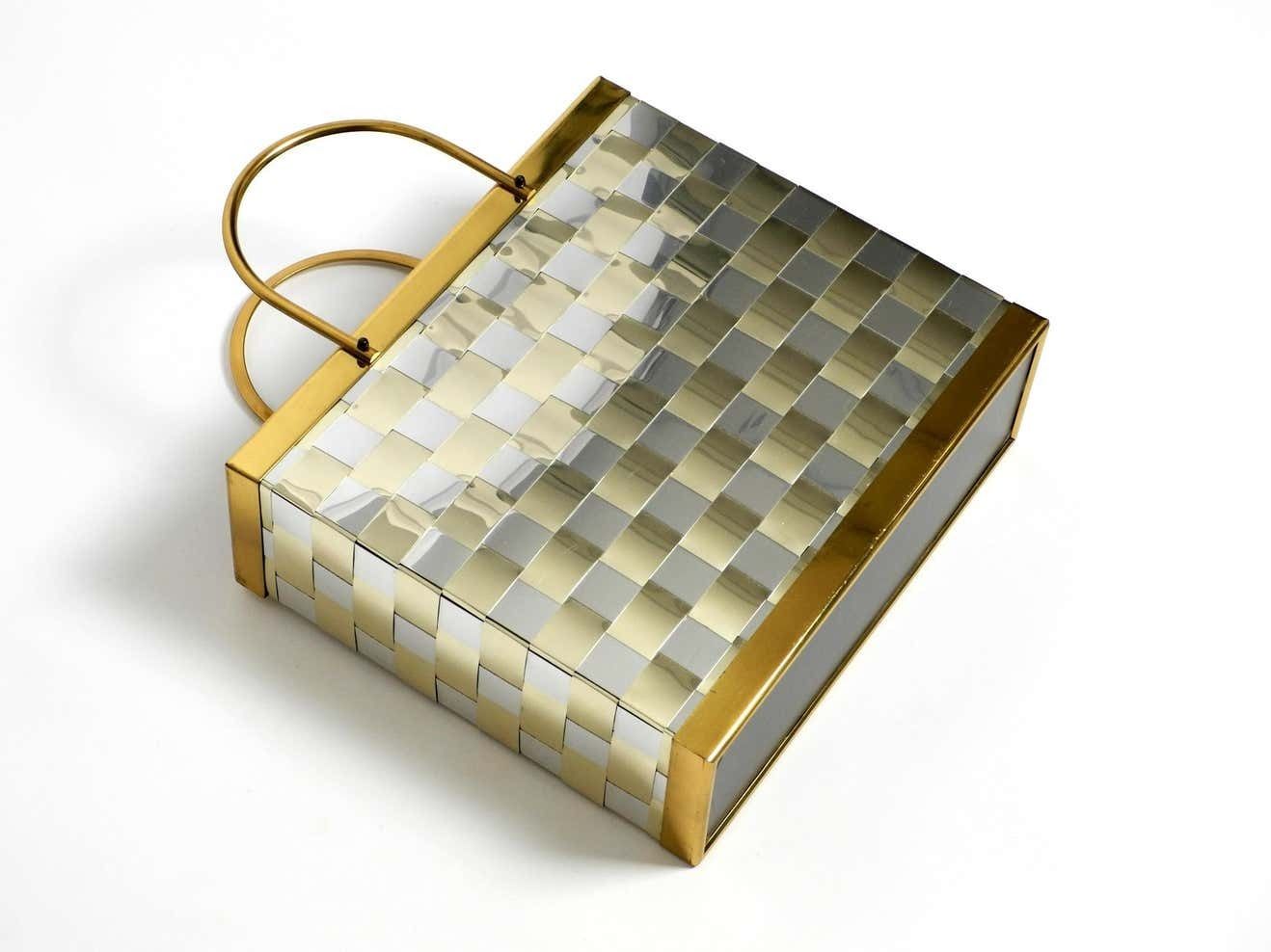 Stunning 1980s Brass Magazine Rack In Hollywood Regency Design photo Home Decor