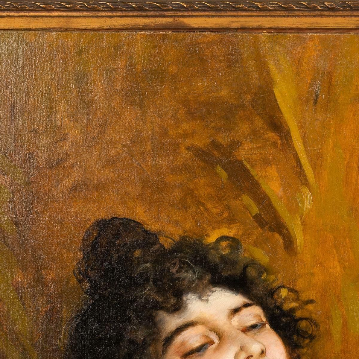 Painting Of A Young Lady Signed Salvatore Postiglione, Italy, (1812 1881) photo buy