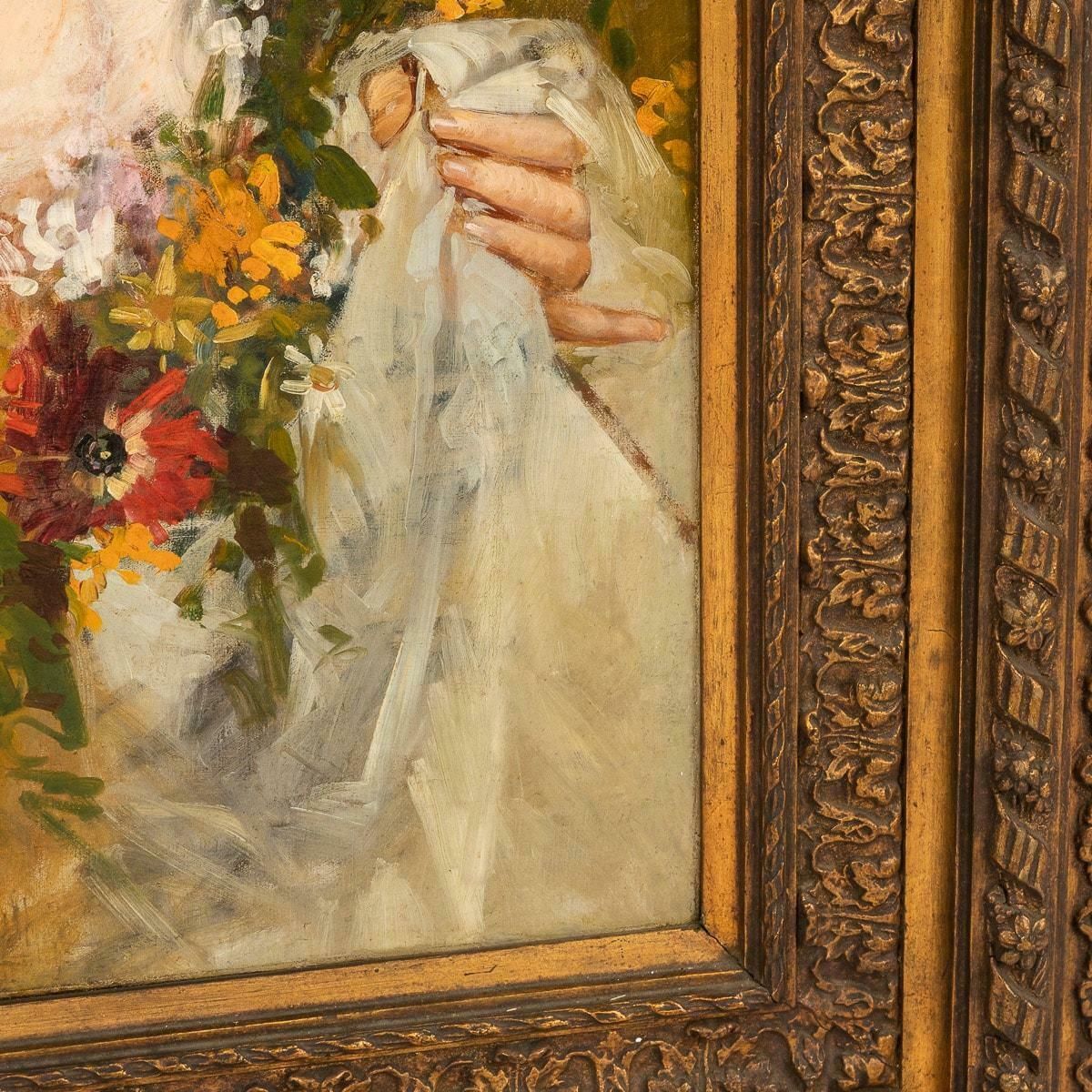 photo buy Painting Of A Young Lady Signed Salvatore Postiglione, Italy, (1812 1881)