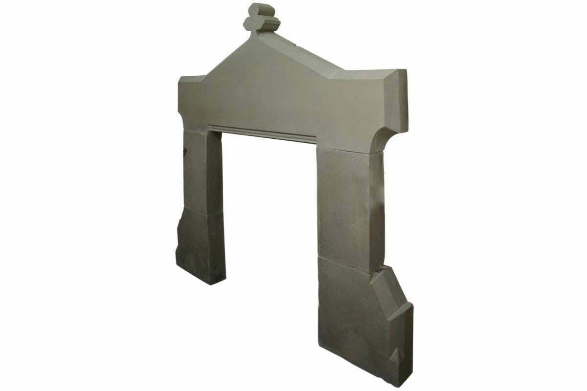 photo furniture Tall Antique Early Victorian Stone Fireplace Surround
