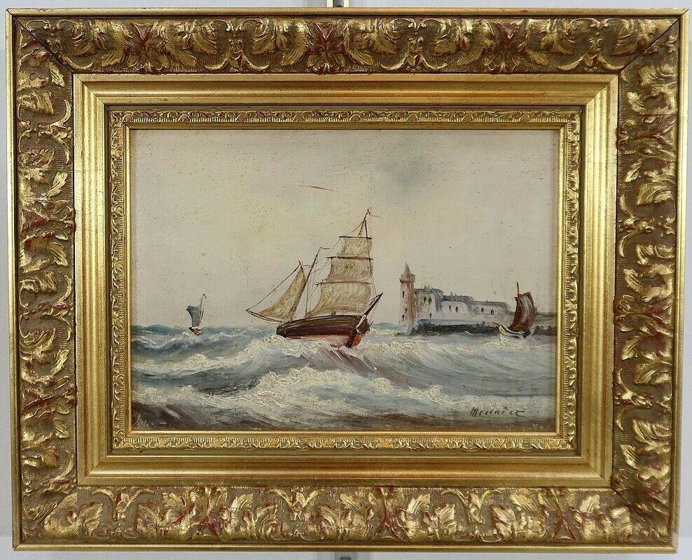 Marine Painting, 19th Century photo Art