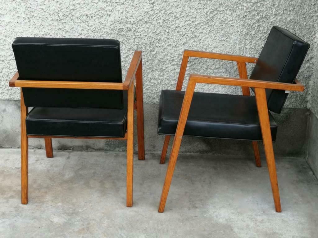 Early Franco Albini Pair Of Oak "Luisa"/ N°48 Dining Chair By Knoll, Ca. 1949 photo furniture